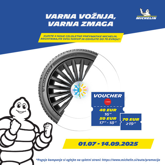 Michelin akcija celoletnih pnevmatik