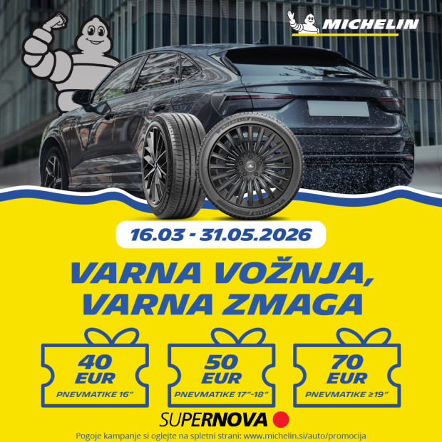 Michelin: Supernova bon v vrednosti do 70€.